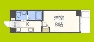 M‘プラザ緑橋【8階】の間取り