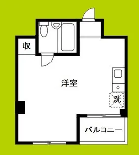 第二松山ハイツ【4階】の間取り