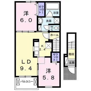 ジョイフル【2階】の間取り