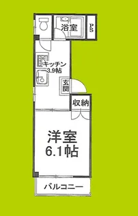 マリンパレス【4階】の間取り