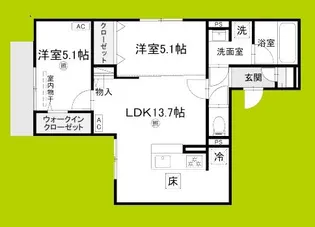 グラン アルベロ【1階】の間取り