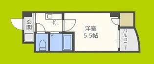 オーキッドコート玉造【8階】の間取り