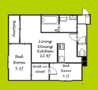 KOGI Residence 花園本町【1階】の間取り
