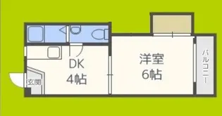 マツヤマンション【1階】の間取り