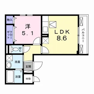 グラシオッソ【1階】の間取り