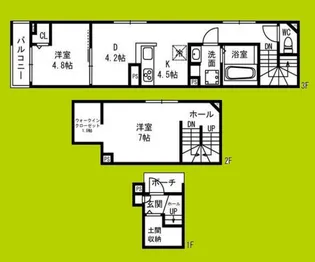 (仮称)大阪市西成区花園南1丁目計画【1階】の間取り