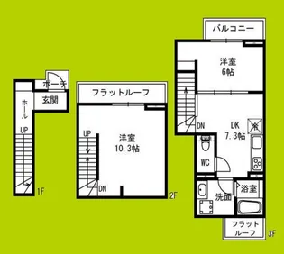 (仮称)大阪市西成区花園南1丁目計画【1階】の間取り