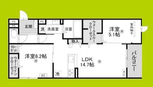 シーグレース浜甲子園【3階】の間取り