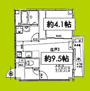 ARCA豊中蛍池【4階】の間取り