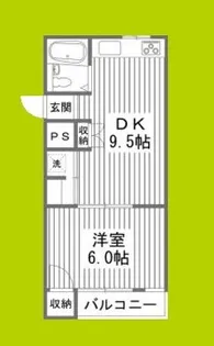サンマンション【5階】の間取り