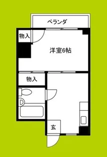 WESTヒルズ平野【3階】の間取り