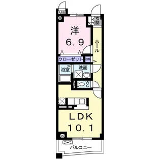 アルコバレーノ【1階】の間取り