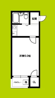 ウルール勝山【3階】の間取り