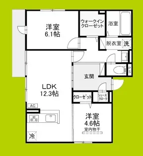 (仮称)D-ROOM高槻市宮田町3丁目PJ【2階】の間取り