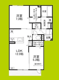 (仮称)D-ROOM高槻市宮田町3丁目PJ【3階】の間取り