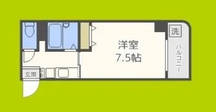 ティックランド南船場II【2階】の間取り