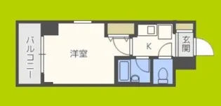 プレサンス天満【8階】の間取り