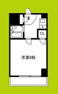 クリスタ天王寺【1階】の間取り