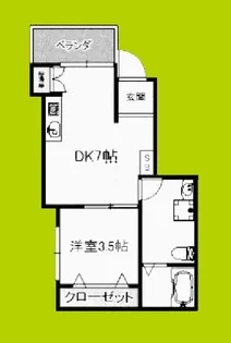 セントラルTAMADE88【3階】の間取り