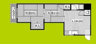 ローズハイツ【1階】の間取り