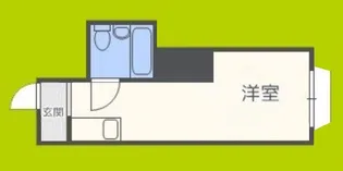 グリシーヌ弁天町【1階】の間取り