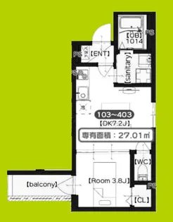 F Normalis SEAM【3階】の間取り