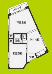 ボンジュール南市岡【3階】の間取り