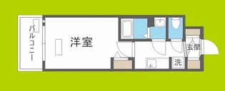 プレサンスOSAKA DOMECITY クロスティ【4階】の間取り