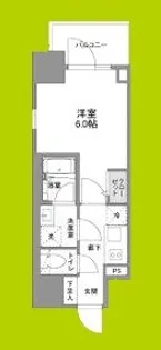 リヴェント難波ウエスト【2階】の間取り