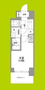 リヴェント難波ウエスト【2階】の間取り