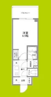 リヴェント難波ウエスト【6階】の間取り