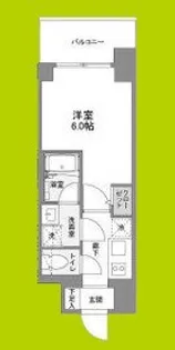 リヴェント難波ウエスト【7階】の間取り