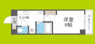 グランパシフィック堀江WEST【5階】の間取り