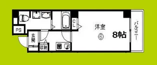 ベルシモンズ桜川【6階】の間取り