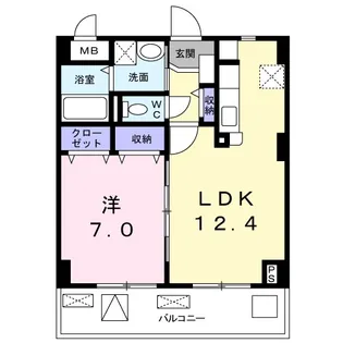 Fiore 水無瀬【2階】の間取り