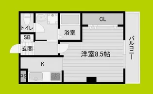 和ハイツII【4階】の間取り