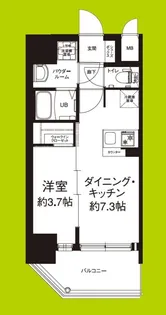 エグゼ大阪CITYルーエ【8階】の間取り