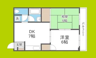 ミウチハイツ【3階】の間取り