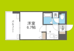 エステムプラザ大阪セントラルシティ【4階】の間取り