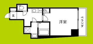 エグゼ阿倍野【7階】の間取り