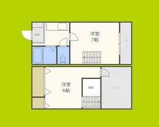 アベニュー岸里【5階】の間取り