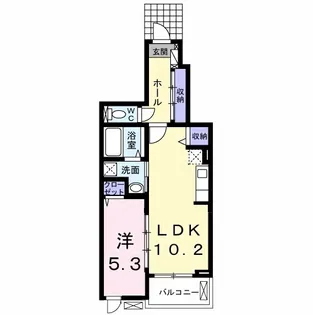 サンシャイン東山 PARTI【1階】の間取り