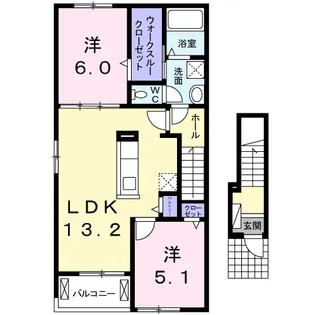 SOUZA田能【2階】の間取り