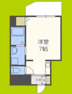 グランパシフィック芦原橋駅前【3階】の間取り