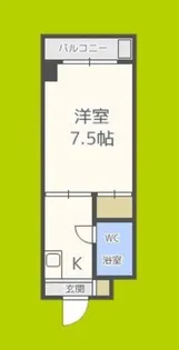 大桐ハイツ北【3階】の間取り