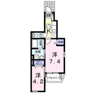 パーチェ ブレッザ【1階】の間取り