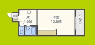 東洋プラザ高倉【5階】の間取り