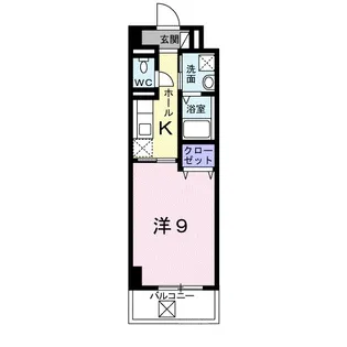 ノーサイド立葉【7階】の間取り