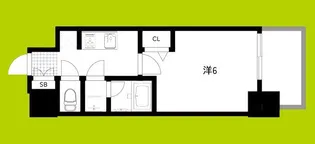 フォーリアライズ難波リアン【9階】の間取り