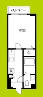 REI難波西【8階】の間取り